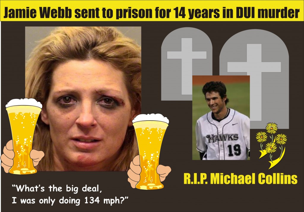 Jamie Webb sent to prison for 14 years for DUI murder of Michael Collins