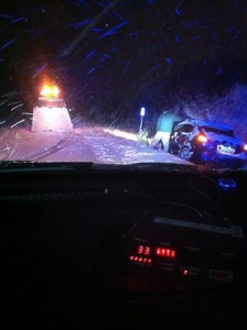 Vermont State Police winter driving mishap