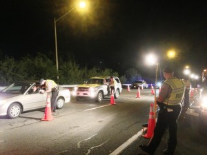 Fairfax Police sobriety checkpoint