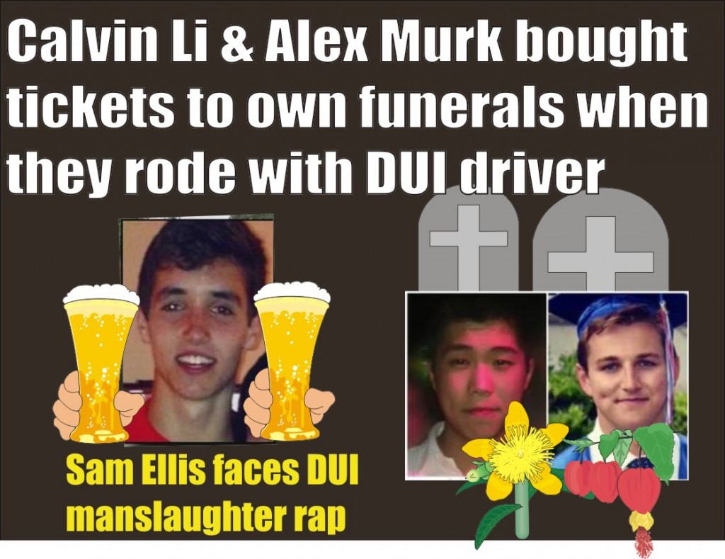Sam Ellis will face double DUI rap for deaths of Calvin Li and Alex Murk