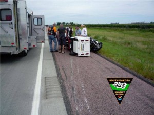 I 29 motorcycle crash near Sturgis South Dakota Highway Patrol